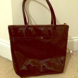 Black Patent Leather Kate Spade Tote